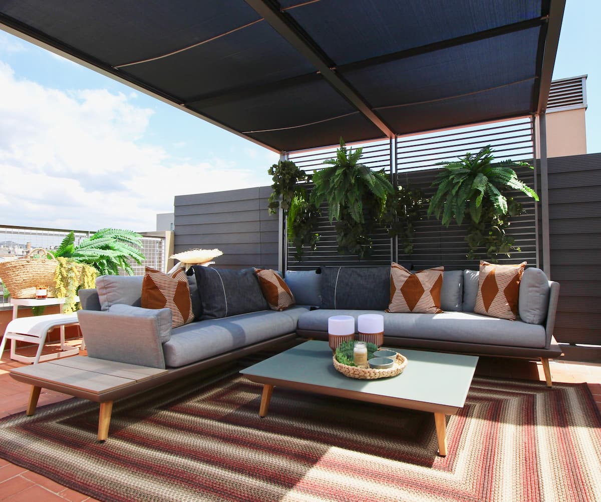Proyecto para terraza urbana en una azotea. Before & After